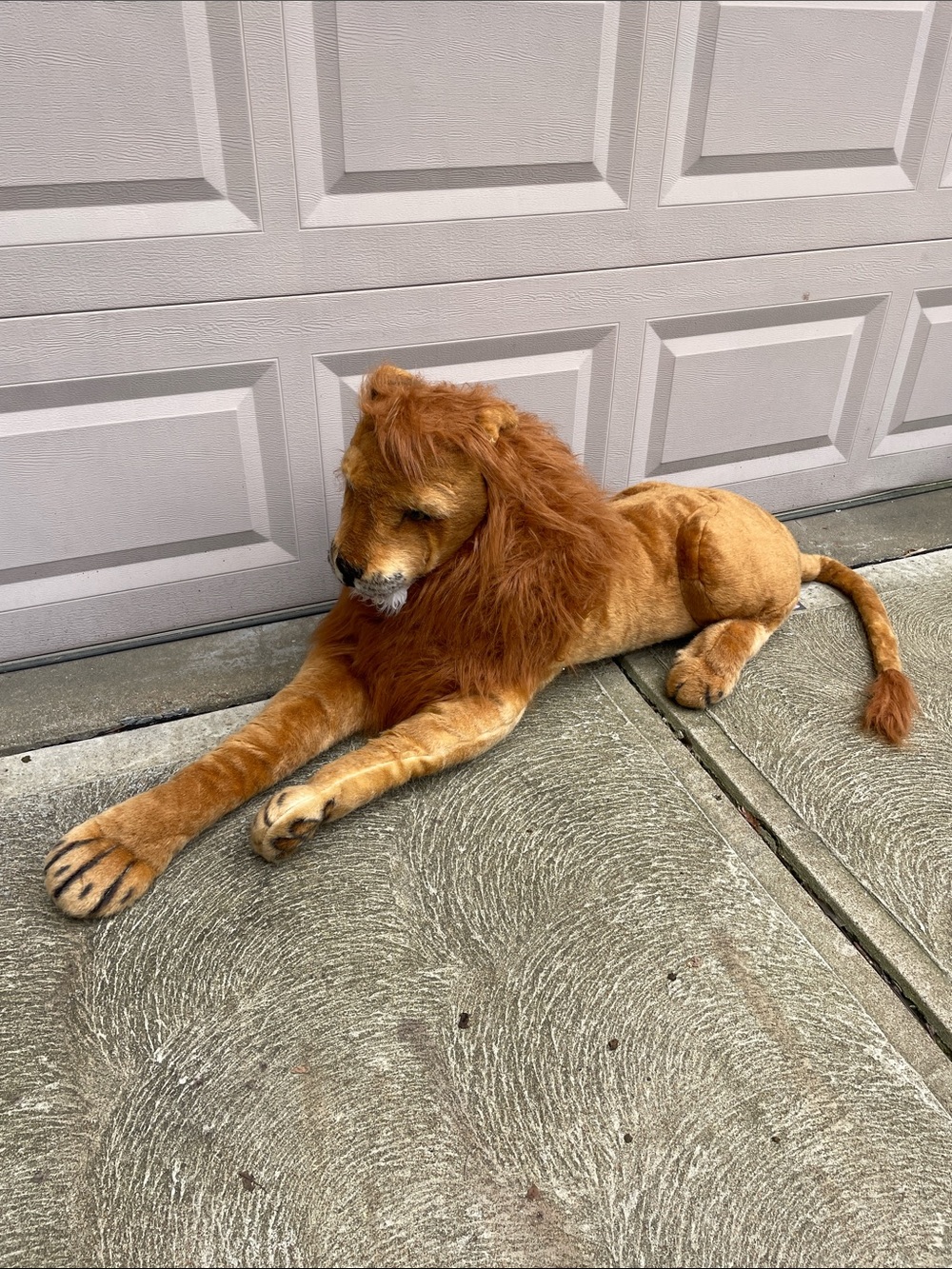 Melissa & Doug Realistic Lion Plush Stuffed Animal Toy Jumbo Stuffie 4ft Large